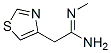 4-Thiazoleacetamidine, N-methyl- (8CI) CAS#: 802845-31-4