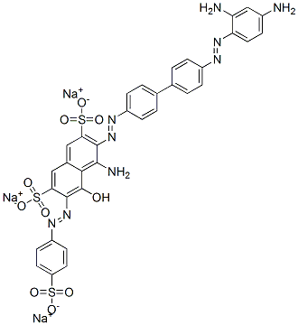 4-amino-3-[[4'-[(2,4-diaminophenyl)azo][1,1'-biphenyl]-4-yl]azo]-5-hydroxy-6-[(4-sulphophenyl)azo]naphthalene-2,7-disulphonic acid, sodium salt CAS#: 85480-86-0