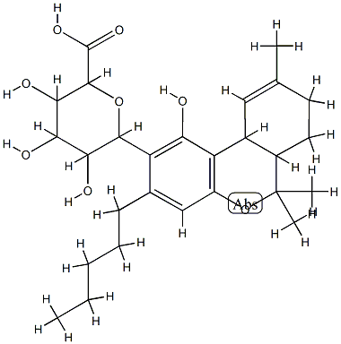 4'-(beta-D-glucopyranosyluronic acid)-delta(1)-tetrahydrocannabinol CAS#: 80128-71-8