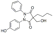 4-butyl-4-(hydroxymethyl)-1-(4-hydroxyphenyl)-2-phenylpyrazolidine-3,5-dione CAS#: 84803-48-5