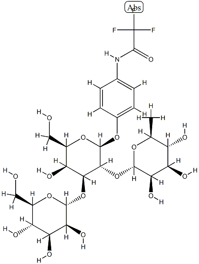 4-trifluoroacetamidophenyl-beta-mannopyranosyl(1-4)-alpha-rhamnopyranosyl(1-3)-alpha-galactopyranoside CAS#: 85451-34-9