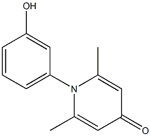 4(1H)-Pyridinone,1-(3-hydroxyphenyl)-2,6-dimethyl-(9CI) CAS#: 823176-21-2
