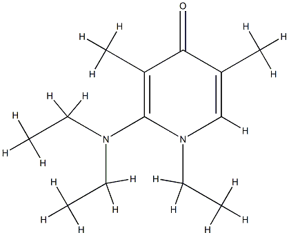 4(1H)-Pyridone,2-(diethylamino)-1-ethyl-3,5-dimethyl-(8CI) CAS#: 802888-76-2