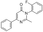 4(3H)-Pyrimidinone, 3-(2-fluorophenyl)-2-methyl-6-phenyl- CAS#: 87356-67-0