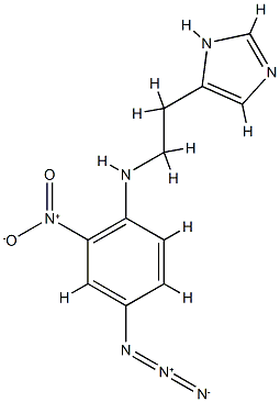 4(5)-(2-(4-azido-2-nitroanilino)ethyl)imidazole CAS#: 83539-24-6