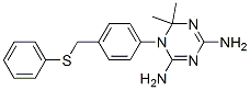4,6-Diamino-1,2-dihydro-2,2-dimethyl-1-(4-phenylthiomethylphenyl)-1,3, 5-triazine CAS#: 87739-93-3