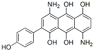 4,8-Diamino-2-(4-hydroxyphenyl)anthracene-1,5,9,10-tetrol CAS#: 80804-81-5