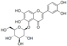 4H-1-Benzopyran-4-one, 2-(3,4-dihydroxyphenyl)-5-(beta-D-glucopyranosy loxy)-6,7-dihydroxy- CAS#: 80007-06-3