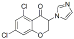 4H-1-Benzopyran-4-one, 5,7-dichloro-2,3-dihydro-3-(1H-imidazol-1-yl)- CAS#: 80929-69-7