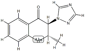 4H-1-Benzopyran-4-one,2,3-dihydro-2-methyl-3-(1H-1,2,4-triazol-1-yl)-,(2R,3R)-rel-(9CI) CAS#: 810692-81-0