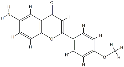 4H-1-Benzopyran-4-one,6-amino-2-(4-methoxyphenyl)-(9CI) CAS#: 80881-78-3
