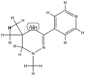 4H-1,3,4-Oxadiazine,5,6-dihydro-4,6,6-trimethyl-2-(4-pyridyl)-(8CI) CAS#: 801146-60-1