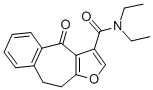 4H-Benzo(4,5)cyclohepta(1,2-b)furan-3-carboxamide, 9,10-dihydro-N,N-di ethyl-4-oxo- CAS#: 83494-75-1