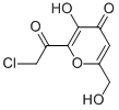 4H-Pyran-4-one, 2-(chloroacetyl)-3-hydroxy-6-(hydroxymethyl)- (7CI) CAS#: 89938-66-9