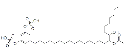 5-(16-Acetyloxy-17-hydroxypentacosyl)benzene-1,3-diol 1,3-bissulfuric acid CAS#: 89020-47-3