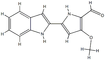5-(1H-indol-2-yl)-3-Methoxy-1H-pyrrole-2-carbaldehyde, 3-Methoxy-5-indol-2-yl-1H-pyrrole-2-carbaldehyde, 5-indolyl-3-Methoxypyrrole-2-carboxaldehyde CAS#: 803712-70-1
