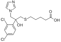 5-((2-(2,4-Dichlorophenyl)-2-hydroxy-3-(1H-imidazol-1-yl)propyl)thio)p entanoic acid CAS#: 87049-56-7