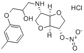 5-(2-Hydroxy-3-(3-tolyloxy)-propylamino)-5-desoxy-1,4:3,6-dianhydro-L- idit-2-nitrat HCl CAS#: 81785-29-7