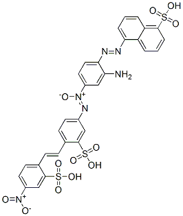 5-[[2-amino-4-[[4-[2-(4-nitro-2-sulphophenyl)vinyl]-3-sulphophenyl]azoxy]phenyl]azo]naphthalene-1-sulphonic acid CAS#: 85711-23-5