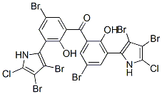 (5-Chloro-3,4-dibromo-1H-pyrrole-2-yl)(2-hydroxy-5-bromophenyl) ketone CAS#: 88477-79-6