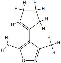 5-Isoxazolamine,4-(1-cyclopenten-1-yl)-3-methyl-(9CI) CAS#: 88786-21-4