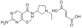5-Pyrimidinecarboxamide, 2-amino-N-(1-ethyl-3-pyrrolidinyl)-4-methoxy- , (E)-2-butenedioate (1:1) CAS#: 84332-17-2