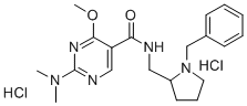 5-Pyrimidinecarboxamide, N-((1-benzyl-2-pyrrolidinyl)methyl)-2-(dimeth ylamino)-4-methoxy-, dihydrochloride CAS#: 84332-26-3