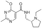5-Pyrimidinecarboxamide, N-((1-ethyl-2-pyrrolidinyl)methyl)-4-methoxy- 2-methyl-, (R)-(+)- CAS#: 84332-41-2