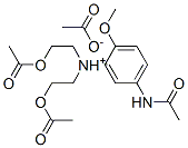 (5-acetamido-2-methoxyphenyl)bis(2-acetoxyethyl)ammonium acetate CAS#: 84030-51-3