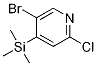 5-bromo-2-chloro-4-trimethylsilanyl-pyridine CAS#: 821773-95-9