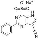 5H-Pyrrolo(3,2-d)pyrimidine-4-sulfonic acid, 7-cyano-2-phenyl-, sodium salt CAS#: 84905-76-0