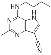 5H-Pyrrolo(3,2-d)pyrimidine-7-carbonitrile, 4-(butylamino)-2-methyl- CAS#: 84905-66-8
