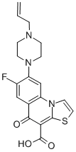 5H-Thiazolo(3,2-a)quinoline-4-carboxylic acid, 7-fluoro-5-oxo-8-(4-(2- propenyl)-1-piperazinyl)- CAS#: 84339-01-5