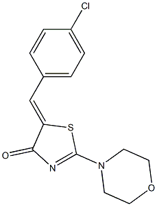 (5Z)-5-(4-chlorobenzylidene)-2-(morpholin-4-yl)-1,3-thiazol-4(5H)-one CAS#: 83539-49-5
