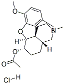 (5alpha,6alpha)-4,5-epoxy-3-methoxy-17-methylmorphinan-6-yl acetate hydrochloride CAS#: 84824-86-2