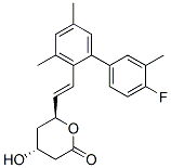 6-(2-(4'-Fluoro-3,3',5-trimethyl(1,1'-biphenyl)-2-yl)ethenyl)tetrahydro-4-hydroxy-2H-pyran-2-one (4alpha,6beta(E))-DL- CAS#: 85551-06-0