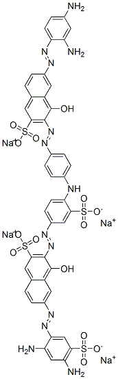 6-[(2,4-diaminophenyl)azo]-3-[[4-[[4-[[7-[(2,4-diamino-5-sulphophenyl)azo]-1-hydroxy-3-sulpho-2-naphthyl]azo]-2-sulphophenyl]amino]phenyl]azo]-4-hydroxynaphthalene-2-sulphonic acid, sodium salt CAS#: 85188-18-7