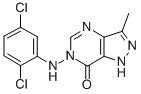 6-((2,5-Dichlorophenyl)amino)-3-methyl-1,6-dihydro-7H-pyrazolo(4,3-d)p yrimidin-7-one CAS#: 86831-76-7