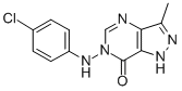 6-((4-Chlorophenyl)amino)-3-methyl-1,6-dihydro-7H-pyrazolo(4,3-d)pyrim idin-7-one CAS#: 86831-75-6