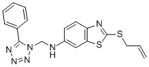6-BENZOTHIAZOLAMINE, N-((5-PHENYL-1H-TETRAZOL-1-YL)METHYL)-2-(2-PROPEN YLTHIO)- CAS#: 82746-87-0
