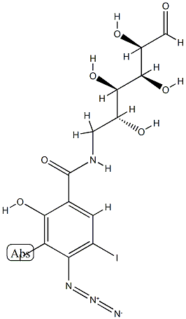 6-N-(4-azido-2-hydroxy-3,5-diiodobenzoyl)glucosamine CAS#: 86979-64-8
