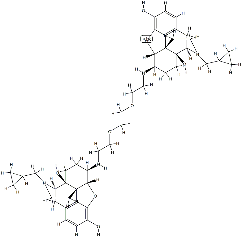 6,6'-(ethylenebis(oxyethyleneimino))bis(17-cyclopropylmethyl)-4,5-epoxymorphinan-3,14-diol CAS#: 81919-18-8