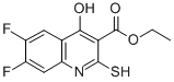 6,7-Difluoro-4-hydroxy-2-mercaptoquinoline-3-carboxylicacidethylester CAS#: 84339-06-0