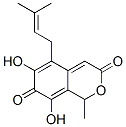 6,8-Dihydroxy-1-methyl-5-(3-methyl-2-butenyl)-1H-2-benzopyran-3,7-dione CAS#: 87980-54-9