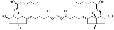 6,9ALPHA-METHYLENE-9BETA-METHYL-11ALPHA,15S-DIHYDROXY-PROSTA-5Z,13E-DIEN-1-OIC ACID, CALCIUM SALT CAS#: 81703-55-1