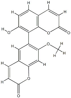 7'-Hydroxy-7-methoxy-6,8'-bi[2H-1-benzopyran]-2,2'-dione CAS#: 89320-82-1