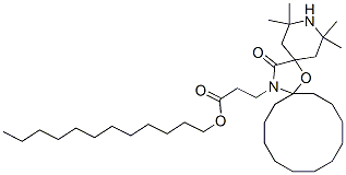 7-Oxa-3,20-diazadispiro5.1.11.2heneicosane-20-propanoic acid, 2,2,4,4-tetramethyl-21-oxo-, dodecyl ester CAS#: 85099-51-0