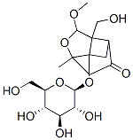 7-Oxatricyclo(4.3.0.03,9)nonan-4-one, 1-(beta-D-glucopyranosyloxy)-9-( hydroxymethyl)-8-methoxy-6-methyl- CAS#: 84808-29-7