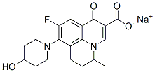 8-Fluoro-5,6-dihydro-7-(4-hydroxypiperidino)-4-methyl-1-oxo-4H-3a-aza-1H-phenalene-2-carboxylic acid sodium salt CAS#: 86826-12-2