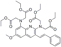 8-(bis(ethoxycarbonylmethyl)amino)-6-methoxy-2-(bis(ethoxycarbonylmethyl)amino)styrylquinoline CAS#: 86277-62-5